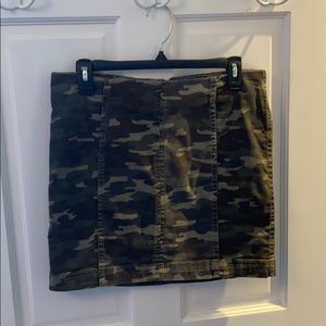 Camo mini skirt denim, purchased from Macy’s